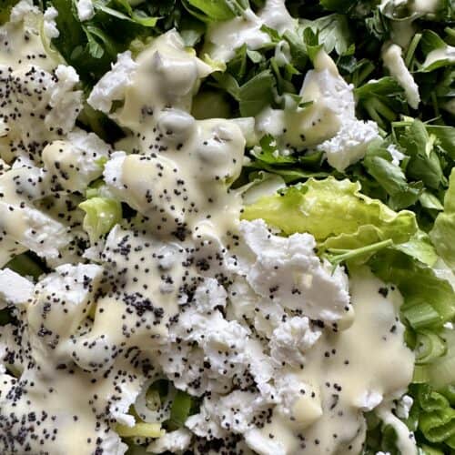 Maroulosalata (Greek Lettuce Salad) - Hungry Happens