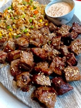 hibachi steak and fried rice