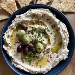 roasted cauliflower feta dip