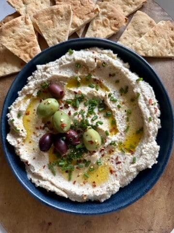 roasted cauliflower feta dip