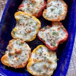 spanakopita stuffed peppers