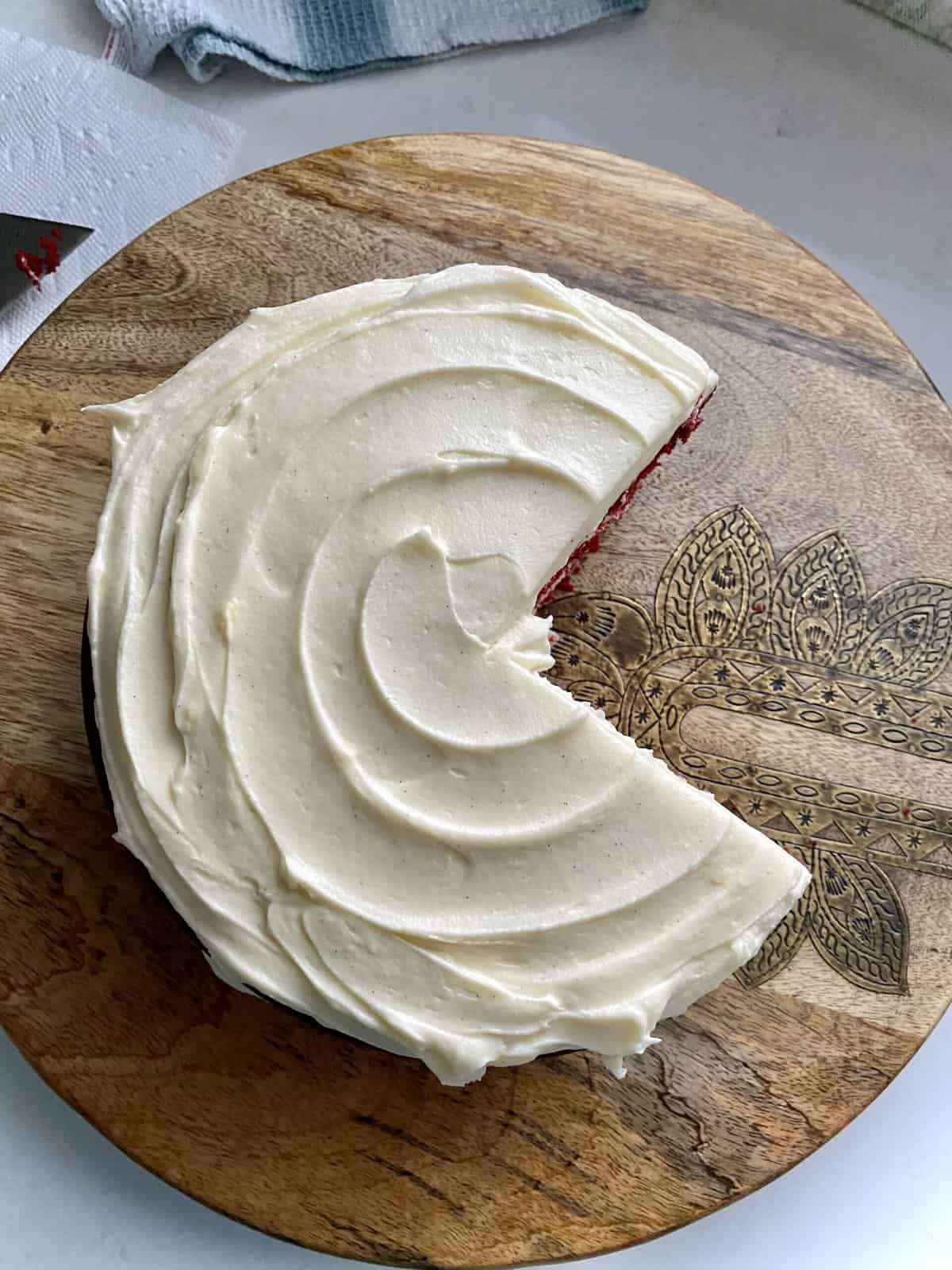 Red Velvet Cake with The Best Cream Cheese Frosting - Hungry Happens
