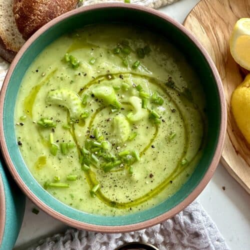 Healthy and Creamy Celery Soup - Hungry Happens