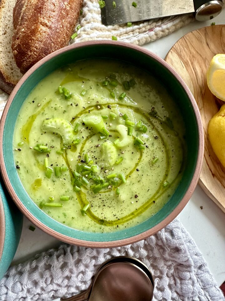 healthy creamy celery soup