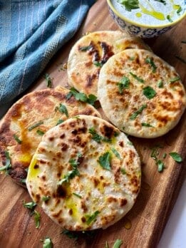 3 Ingredient pitas flatbread