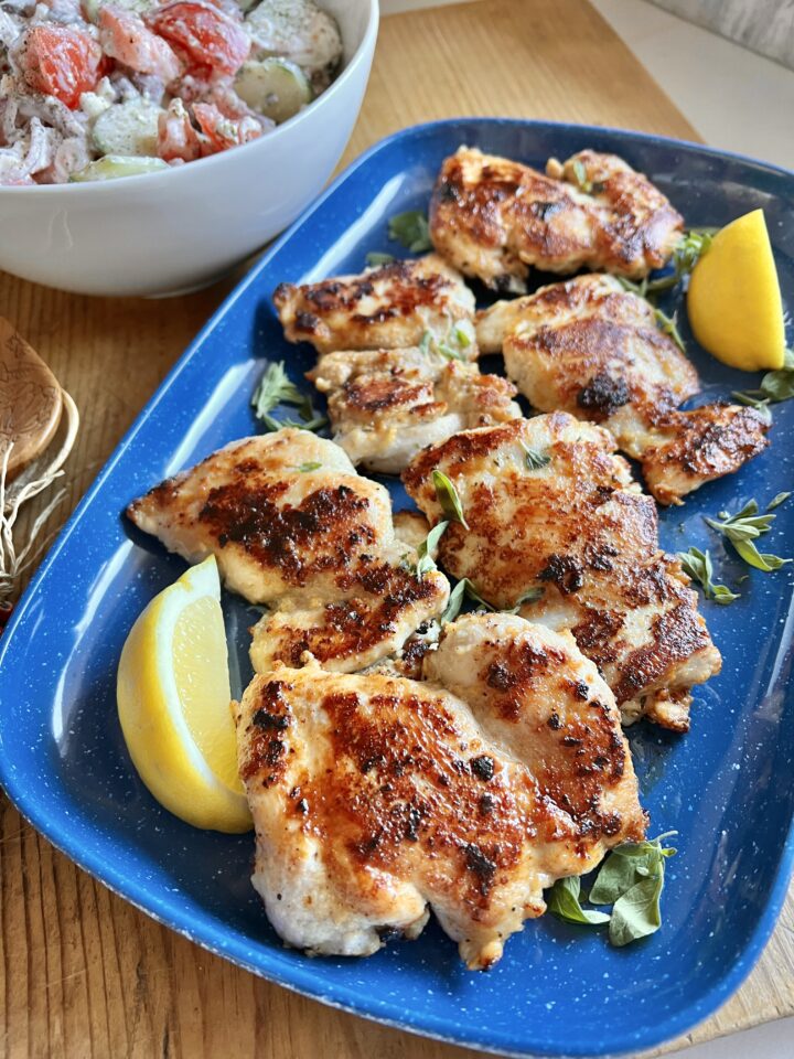 easy greek chicken thighs