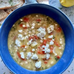 Easy Greek Lemon Bean Soup