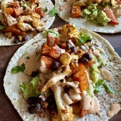 roasted veggie tacos