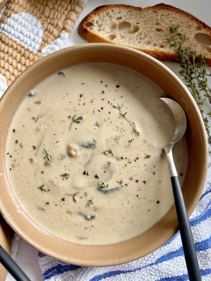 Cream of Mushroom Soup Recipe (Easy Blender Mushroom Soup) - Everyday Easy  Eats