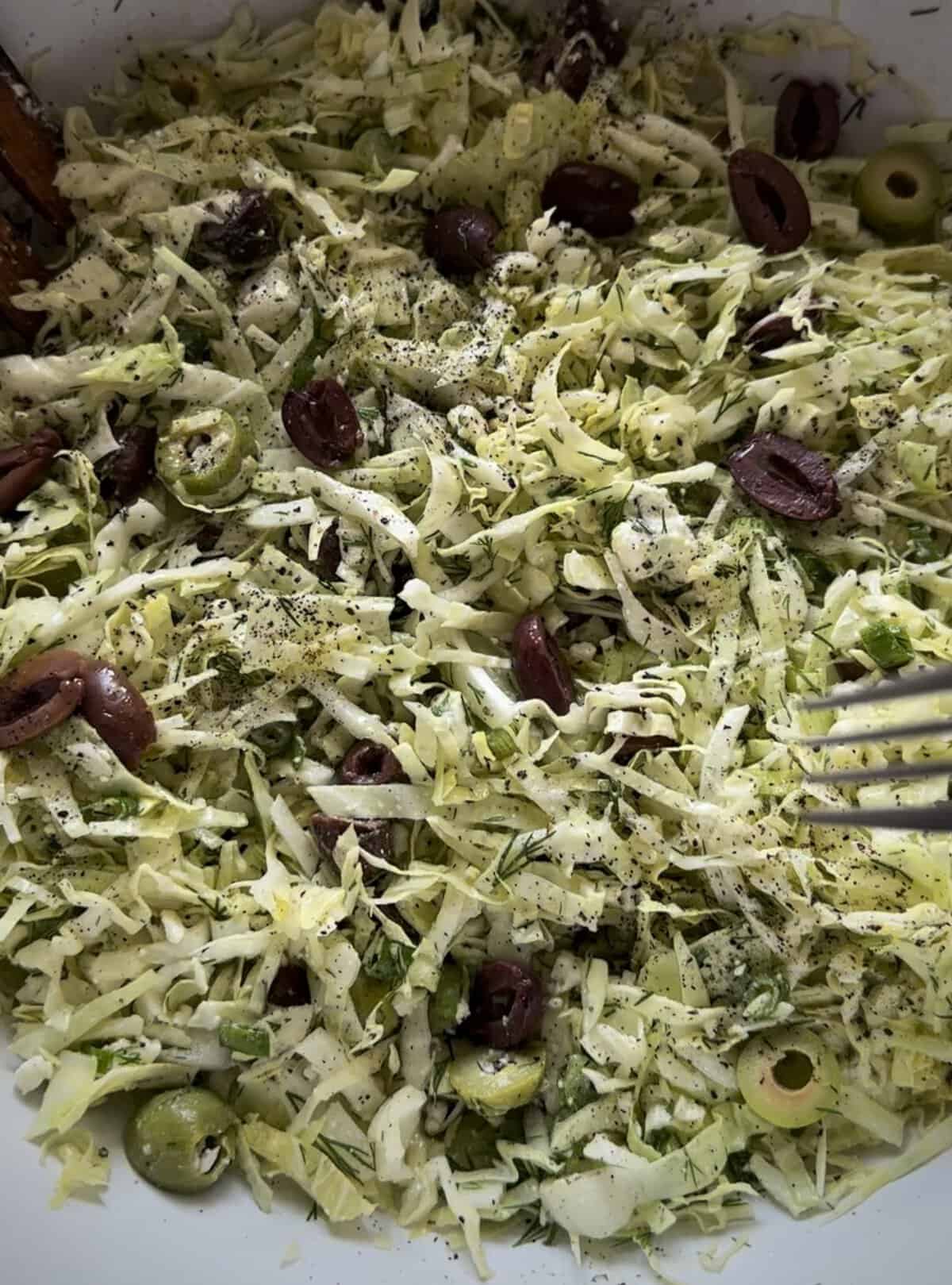 Greek Cabbage Salad  FoodByMaria Recipes