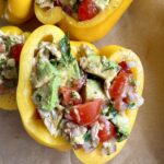 healthy chicken salad bell peppers