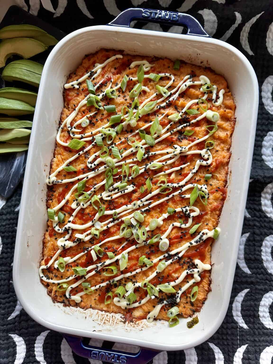 Spicy Salmon Sushi Bake (Viral Recipe) - Hungry Happens