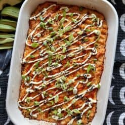 Spicy Salmon Sushi Bake