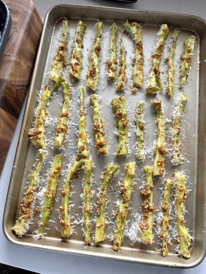 crispy parm broccoli sticks