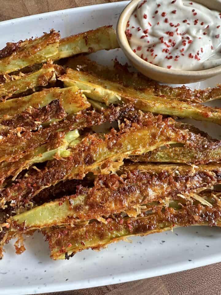 crispy parm broccoli sticks