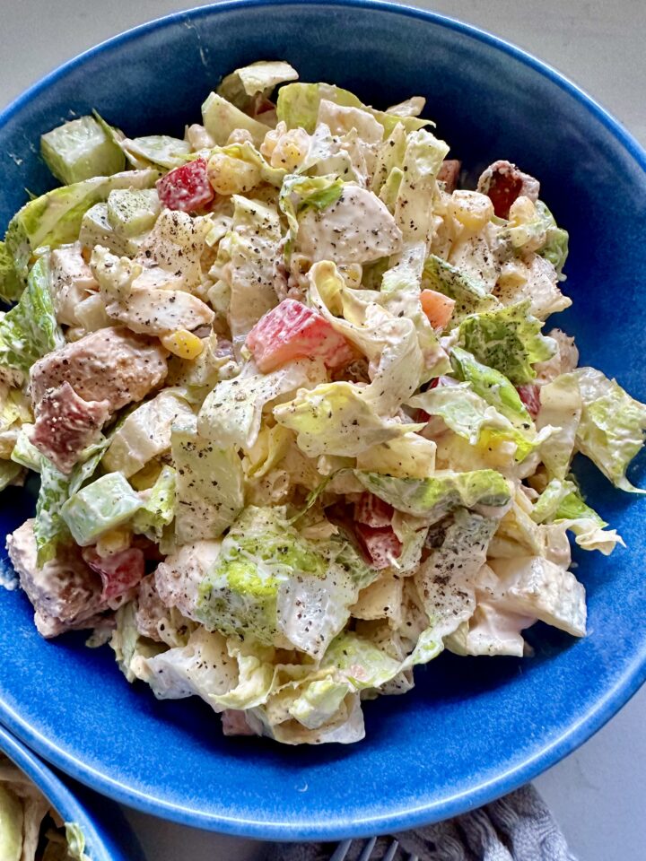 healthy creamy BLT salad