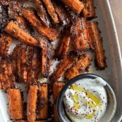 crispy parmesan carrot sticks