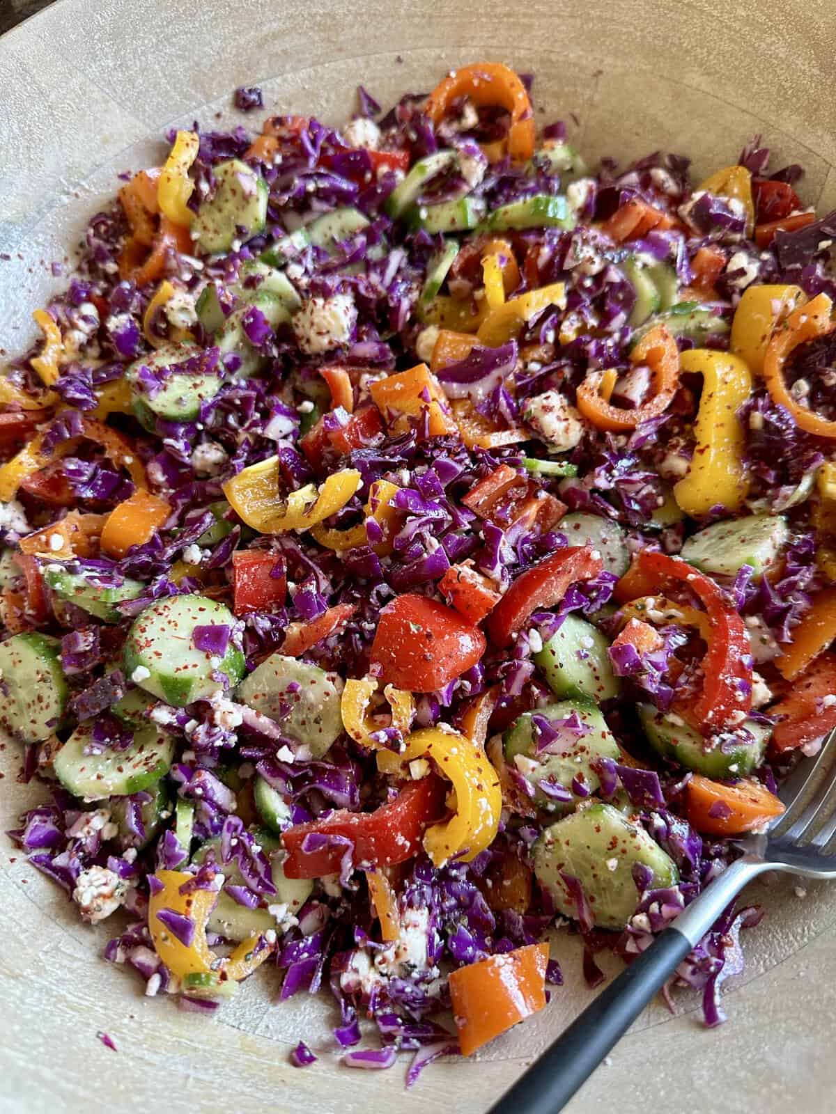 Easy Spicy Crunch Salad - Hungry Happens