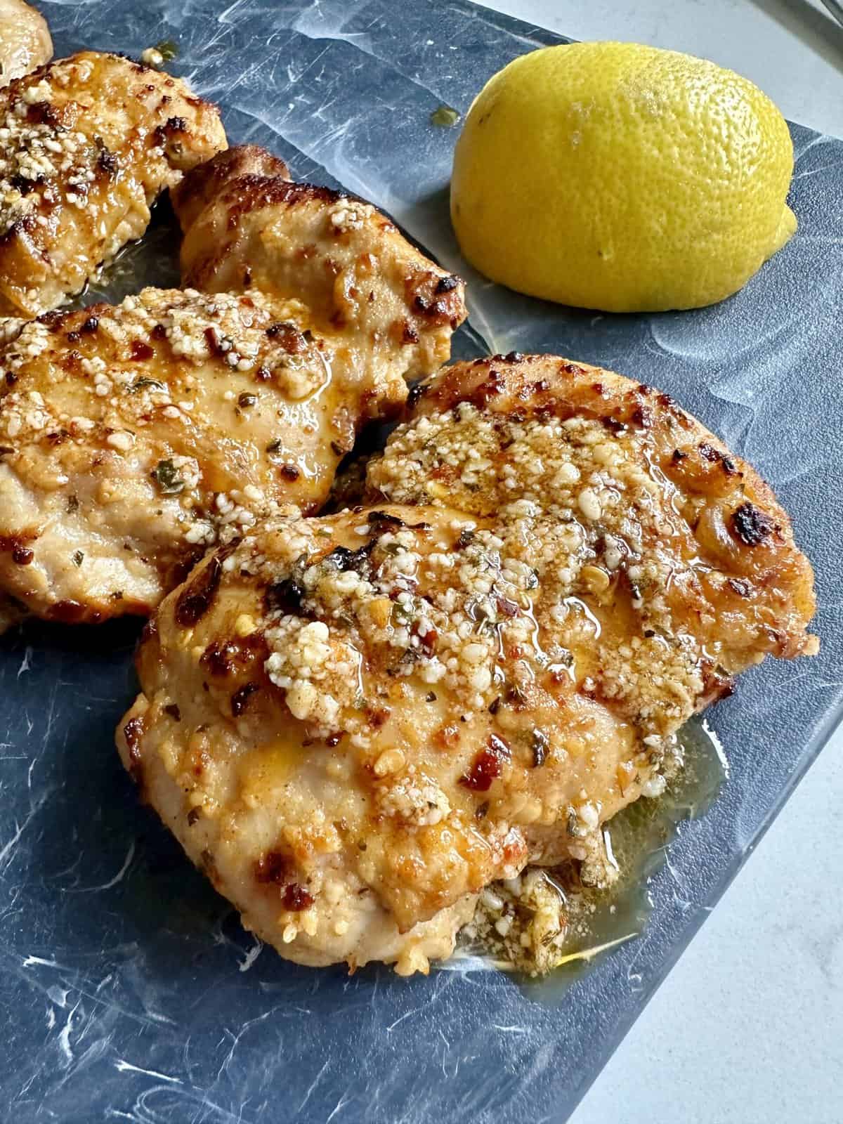 Easy Lemon Garlic Parmesan Chicken Recipe - Hungry Happens