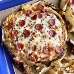 cheesy cabbage pizza steaks