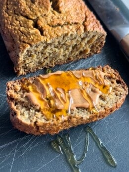 healthy banana oatmeal bread 5 ingredients