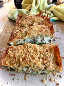 Mushroom and Spinach Zucchini Lasagna Loaf - Hungry Happens