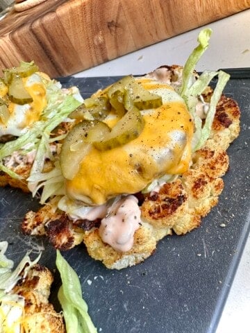 big mac cauliflower steak