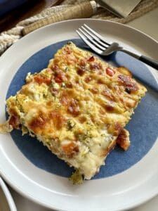 Veggie Breakfast Bars (Low Carb) - Hungry Happens