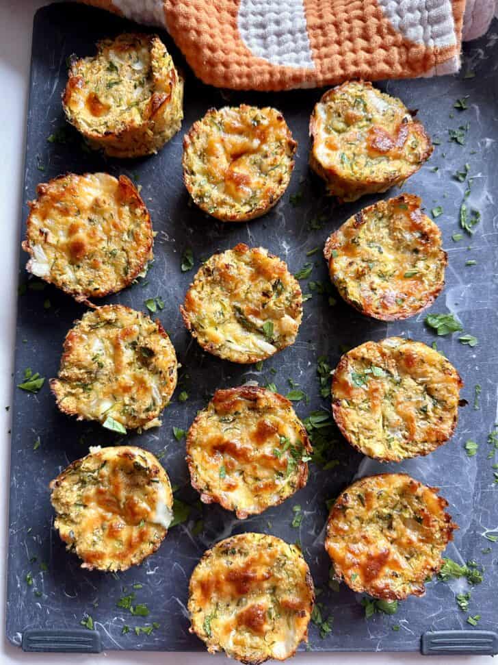 cheesy zucchini bites