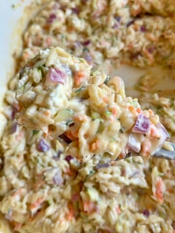 baked feta veggie orzo