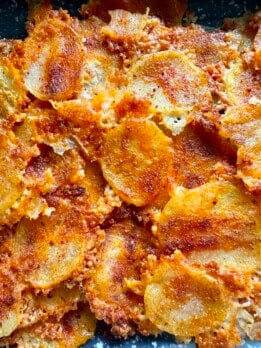 crispy parmesan potato chips