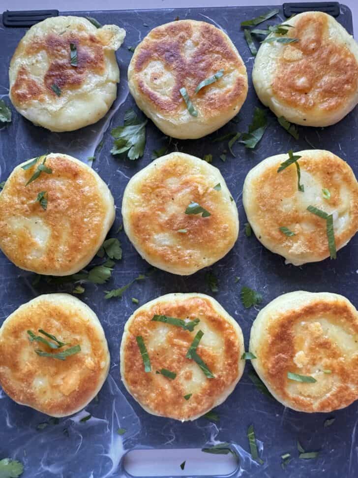 Leftover Cheesy Mashed Potato Cakes - Family Table Treasures