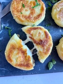 Cheese Stuffed Potato Cakes