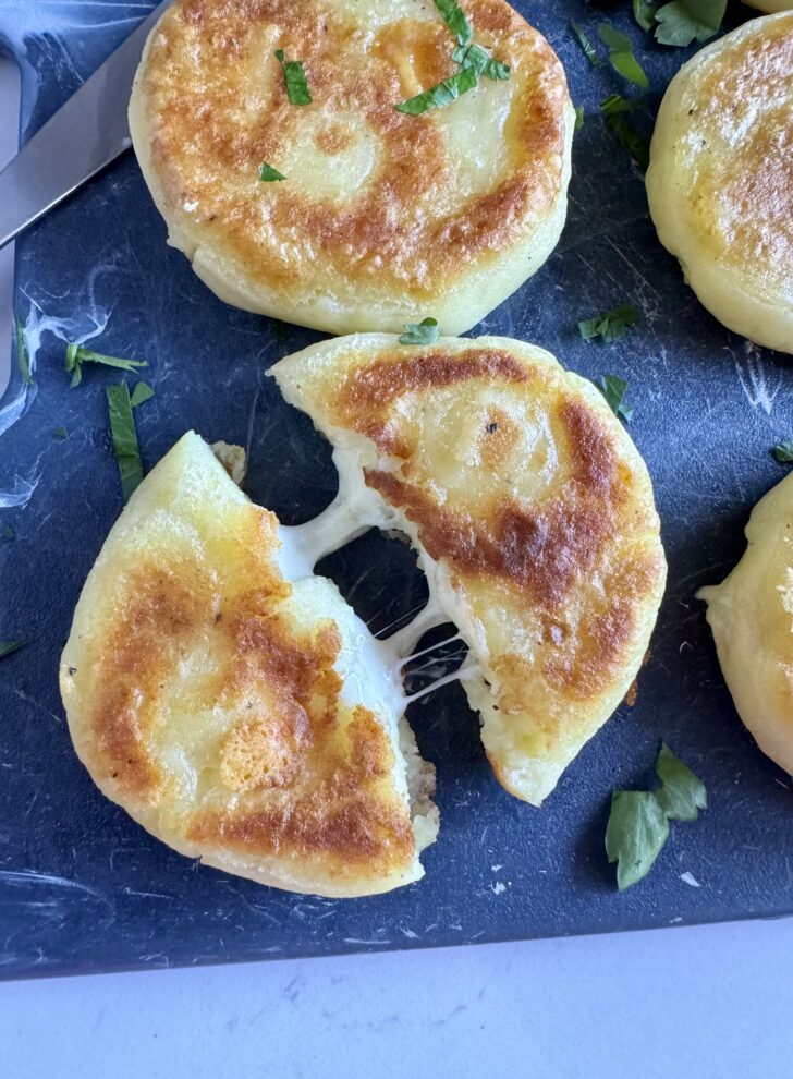 Cheese Stuffed Potato Cakes