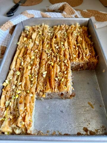 crinkle baklava cake