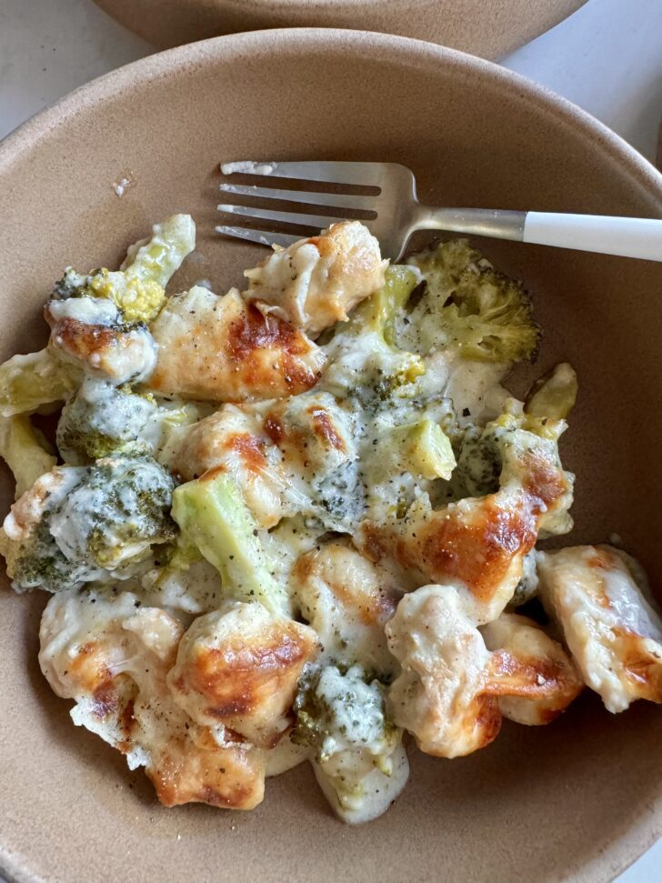 chicken broccoli alfredo bake