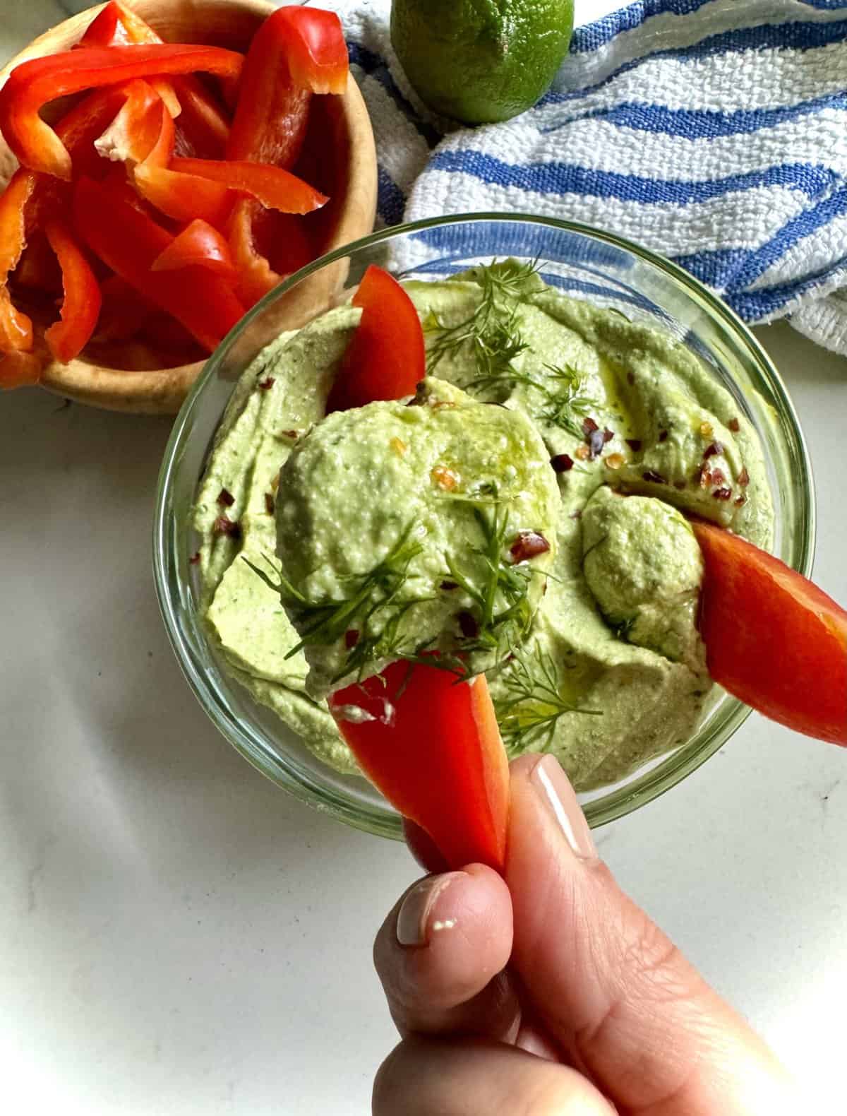 5-minute-high-protein-avocado-dip-hungry-happens