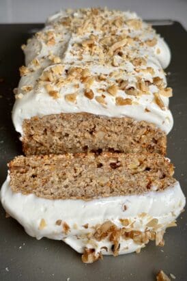 healthy oatmeal carrot cake loaf