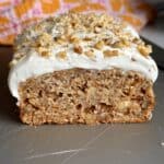 healthy oatmeal carrot cake bread