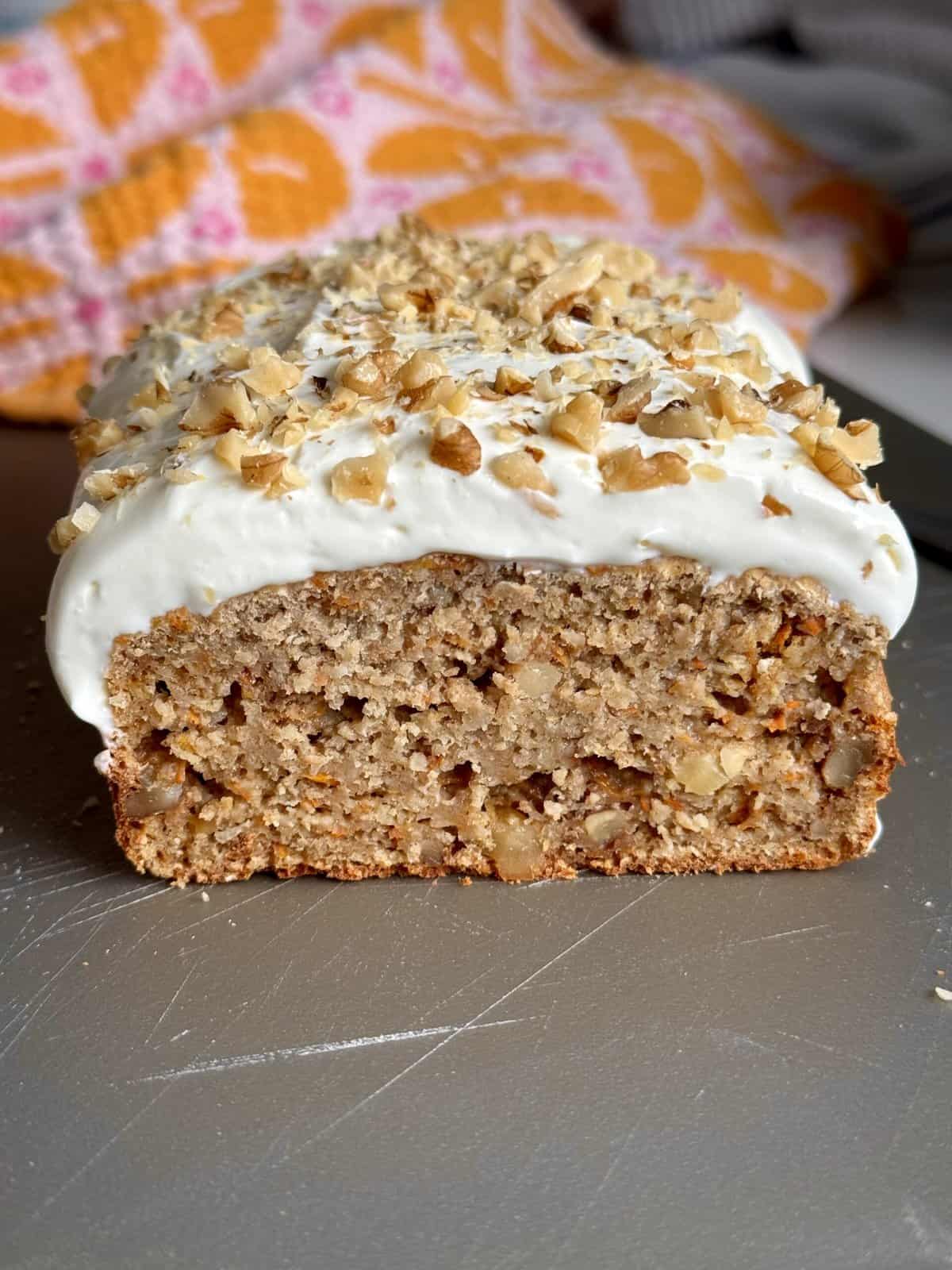 Healthy Oatmeal Carrot Cake Loaf-image
