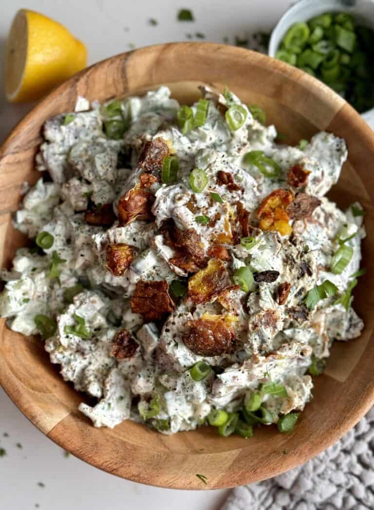 Crispy Smashed Potato Salad - Hungry Happens