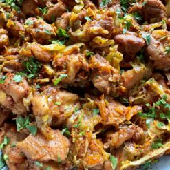 One pan chicken and cabbage