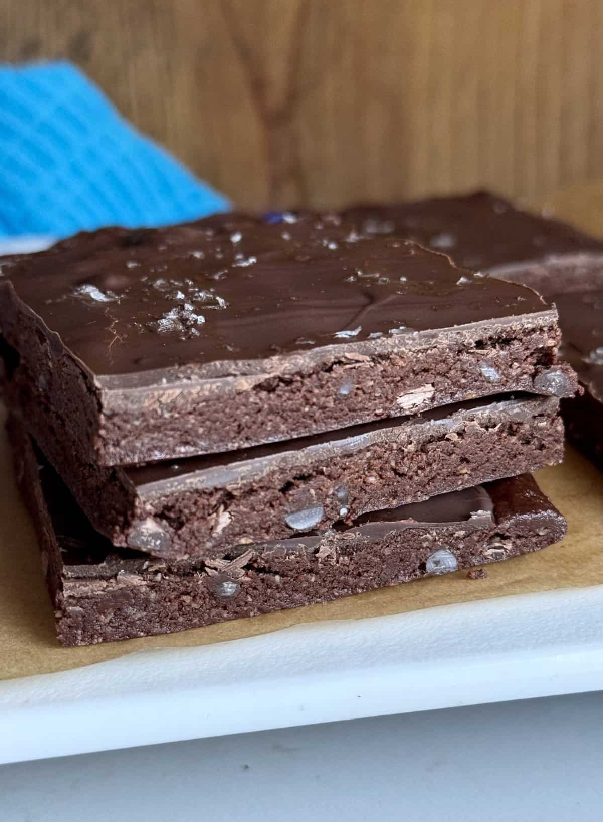 No Bake Brownie Bars (Gluten Free + Vegan)