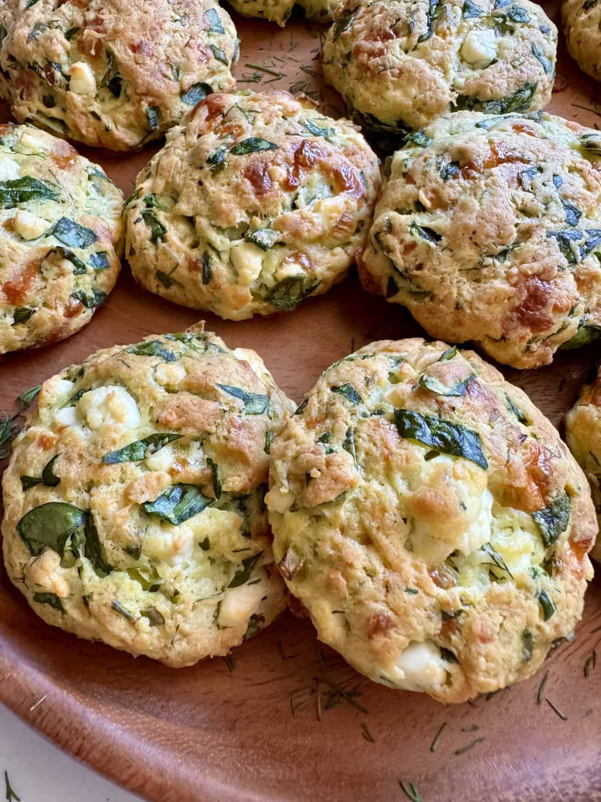 Spanakopita Cookies (Spinach and Feta Cookies) - Hungry Happens