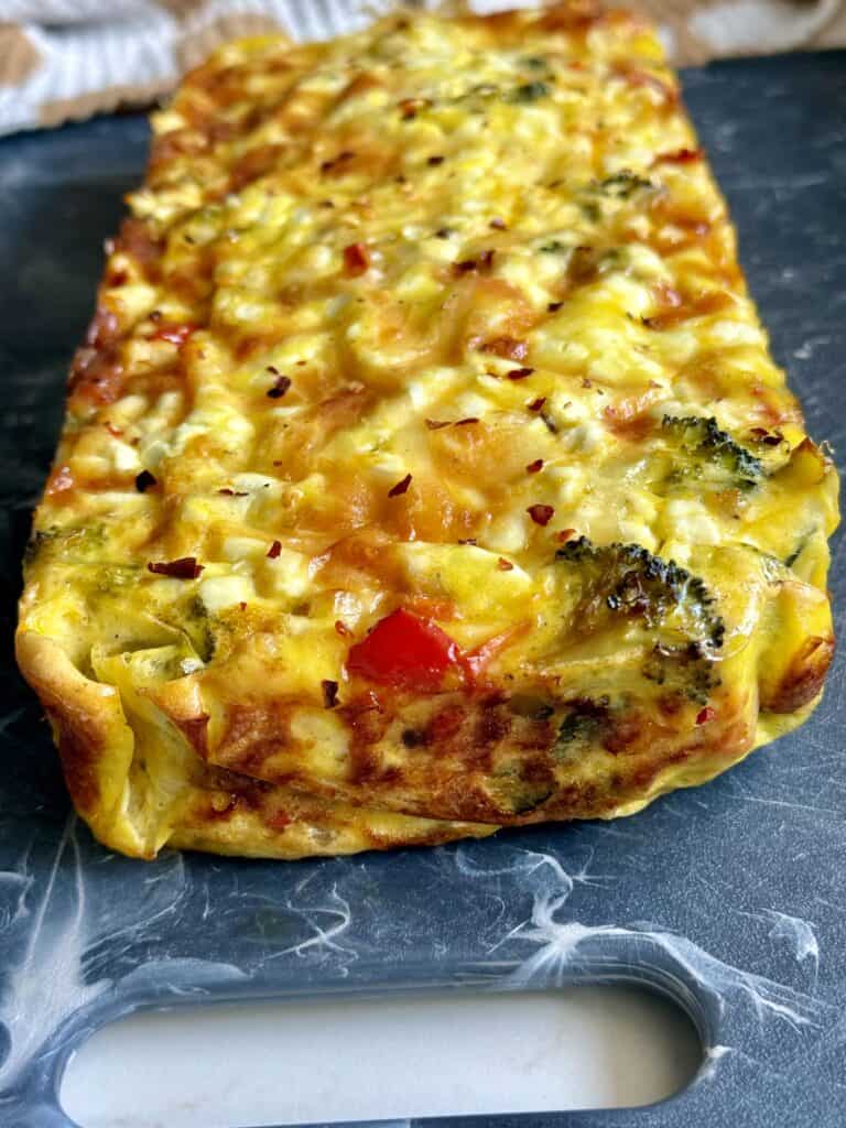 Vegetable Egg Loaf (Low Carb) - Hungry Happens