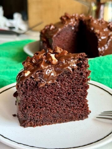 healthy blender chocolate cake