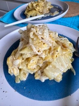 easy creamy cabbage
