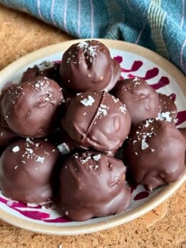 healthy chocolate truffles