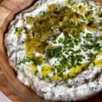 Whipped Cottage Cheese Pickle Dip