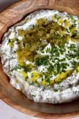 Whipped Cottage Cheese Pickle Dip